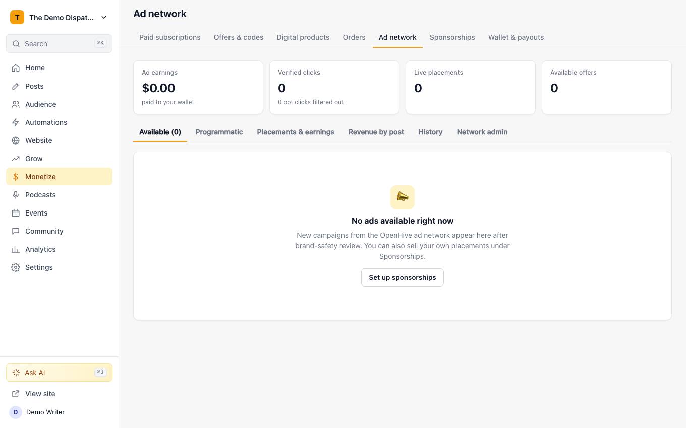 Ad network